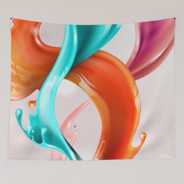 Item preview, Multicolored paint flows designed and sold by philippe souvy.