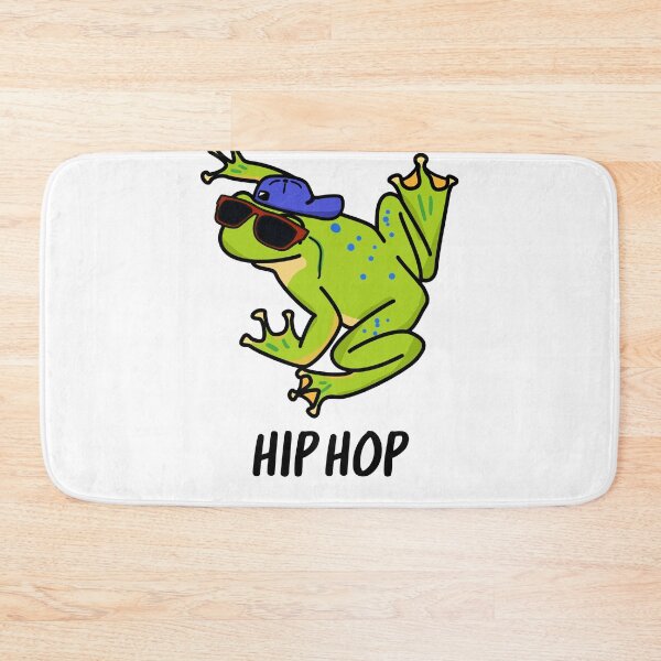 Item preview, Hip Hop Funny Frog Puns  designed and sold by punnybone.
