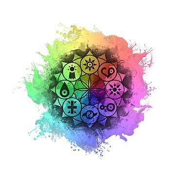 Artwork thumbnail, Digimon Mandala Paint by VincentVex