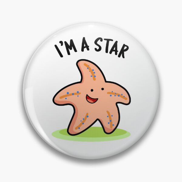 Item preview, I'm A Star Funny Starfish Puns  designed and sold by punnybone.