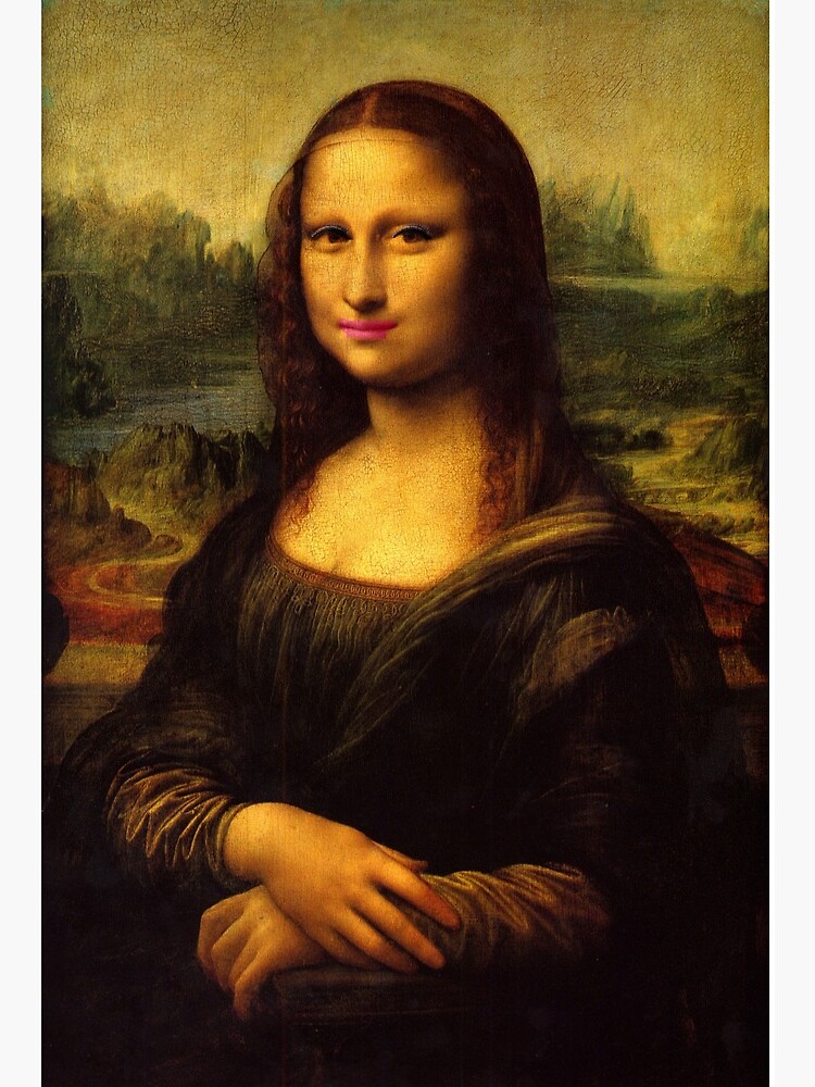 Artist Gives the Mona Lisa a Glamorous Modern Makeover