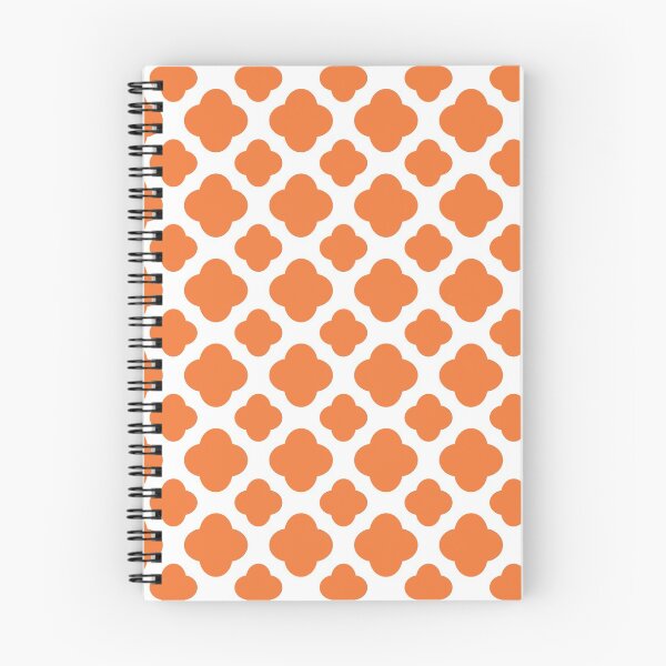 Item preview, Orange and White Quatrefoil Pattern designed and sold by KarinaI.