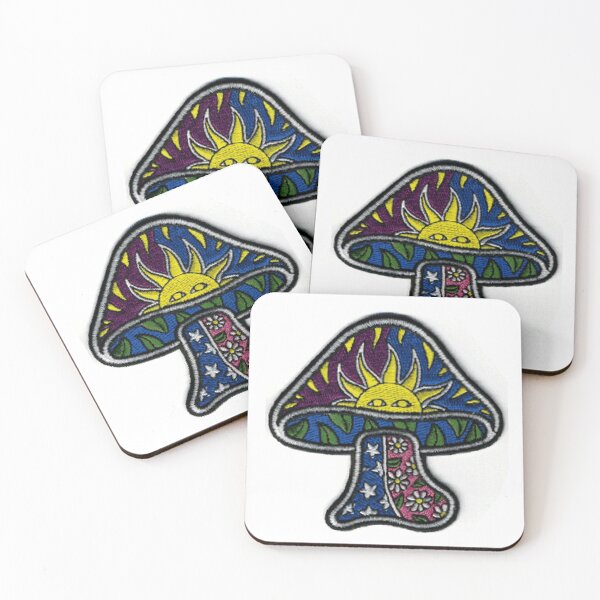 Item preview, mushroom sun snd stars designed and sold by thatstickerguy.