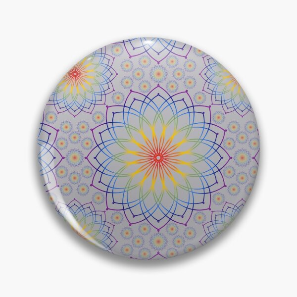 Aperçu de l'œuvre Mandala de l'arc-en-ciel créée et vendue par PatternLady.
