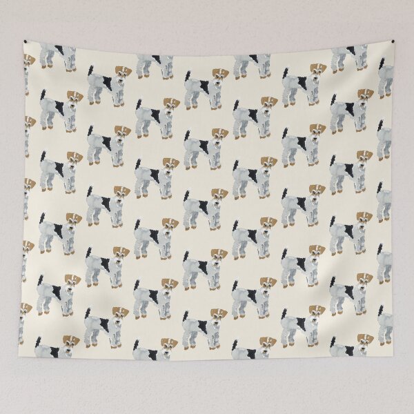 Item preview, Fox Terrier Illustration designed and sold by LIMEZINNIASDES.