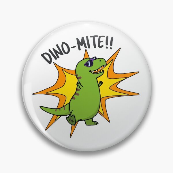 Item preview, Dino-mite Funny Dinosaur Puns  designed and sold by punnybone.