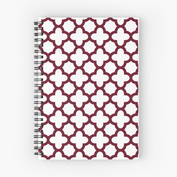 Item preview, Burgundy and White Quatrefoil Pattern designed and sold by KarinaI.