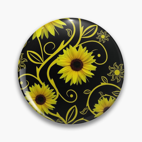 Item preview, Sunflowers sunflower floral tendril ornament floral flowers designed and sold by rhnaturestyles.
