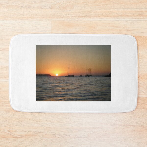 Item preview, Sun Setting Over The Santorini Sea Captured From A Boat designed and sold by Astrogearstore.