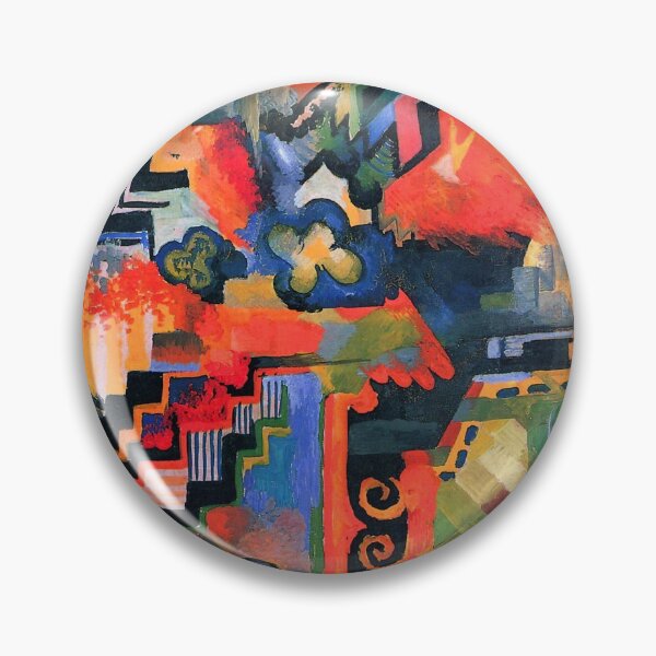 Item preview, August Macke - Colored Composition Hommage to Johann Sebastian Bach designed and sold by ArtExpression.