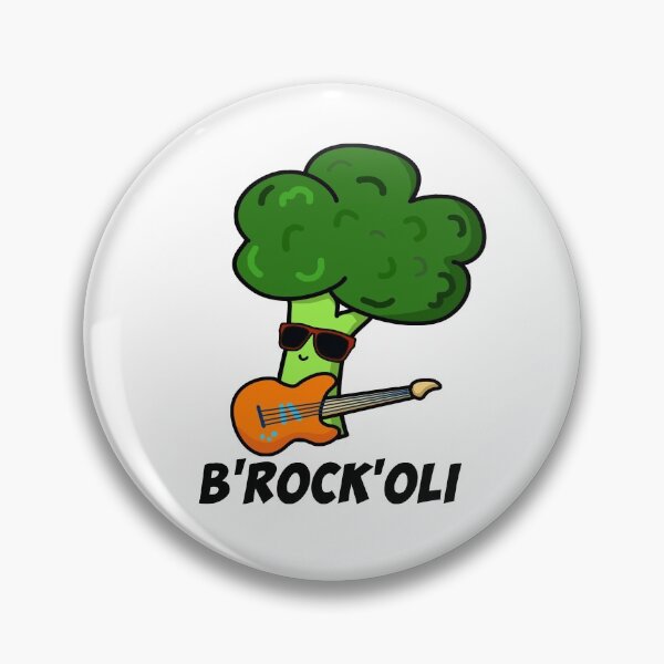 Item preview, B-Rock-Oli Funny Rocker Broccoli Puns  designed and sold by punnybone.