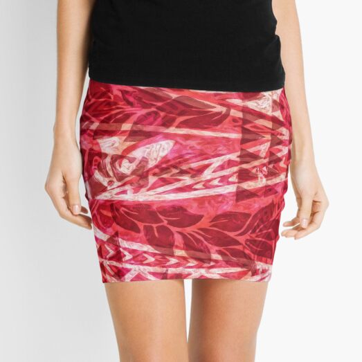Hawaiian TAPA Dress Print Mini Skirt