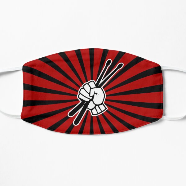Drummer Drumsticks Hand Graphic Flat Mask