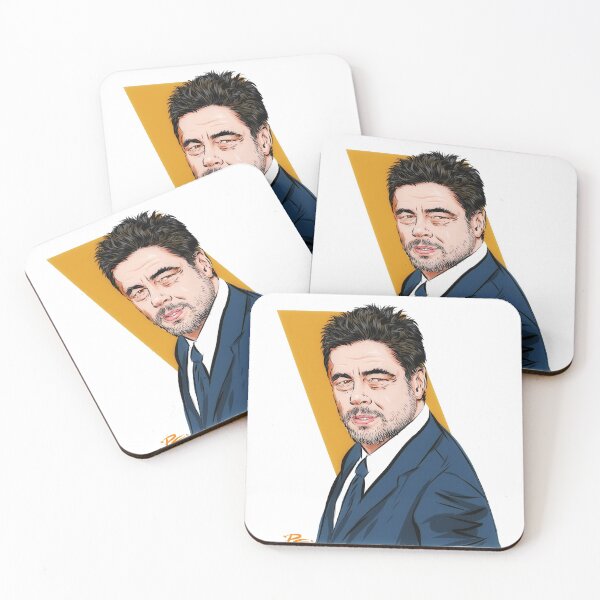 Item preview, Benicio del Toro - An illustration by Paul Cemmick designed and sold by TIGERDAVER.