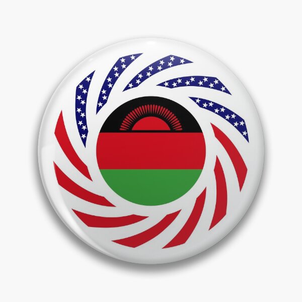 Item preview, Malawian American Multinational Patriot Flag Series designed and sold by Carbon-Fibre Media.