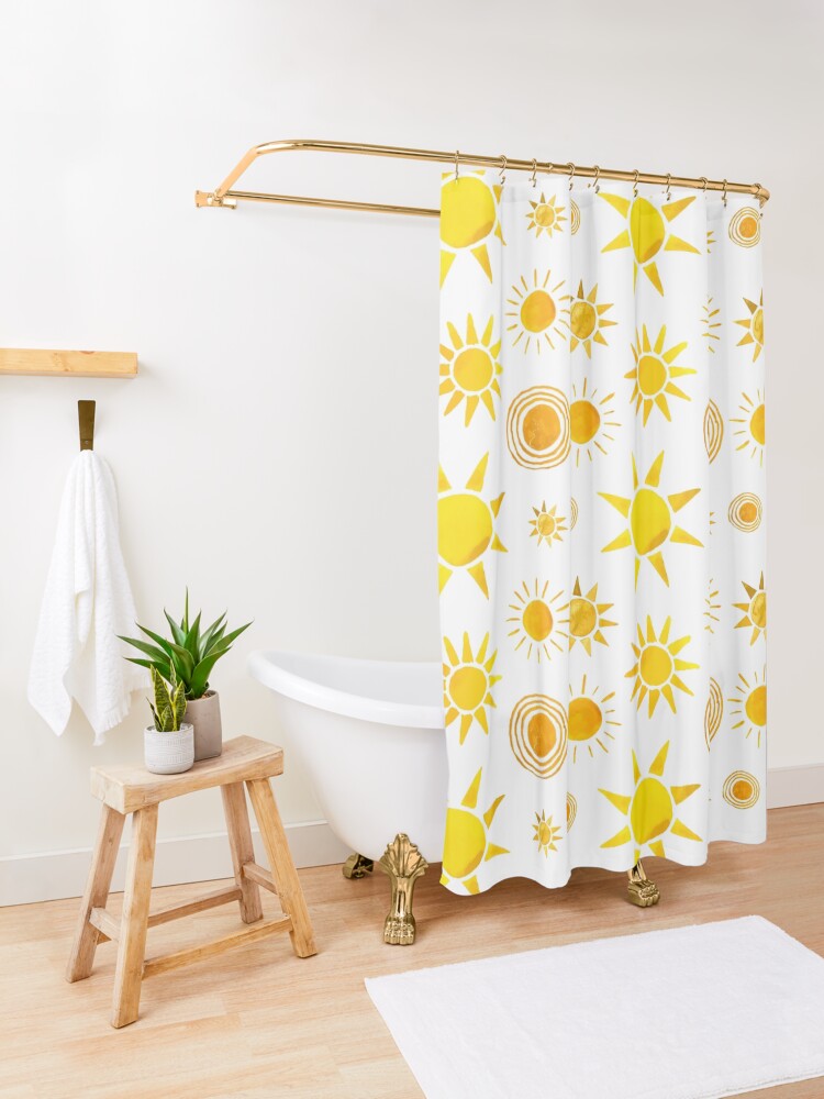 Alternate view of Here Comes the Sun! Shower Curtain