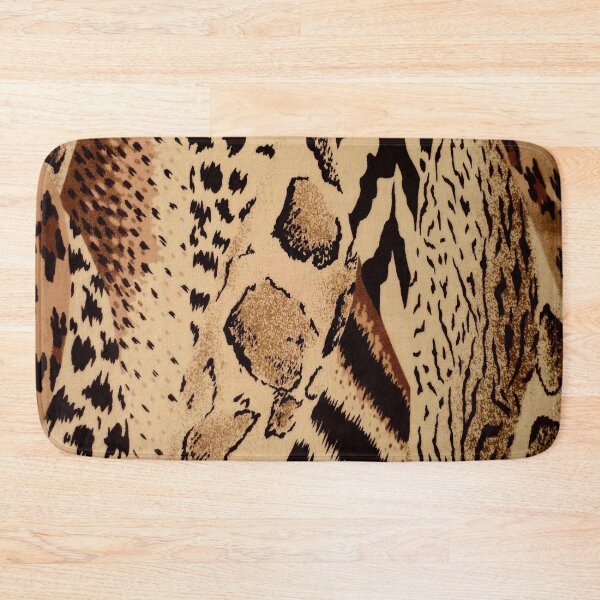 Item preview, 1980s brown black tan cheetah leopard safari animal print designed and sold by LEILA ART SPACE.