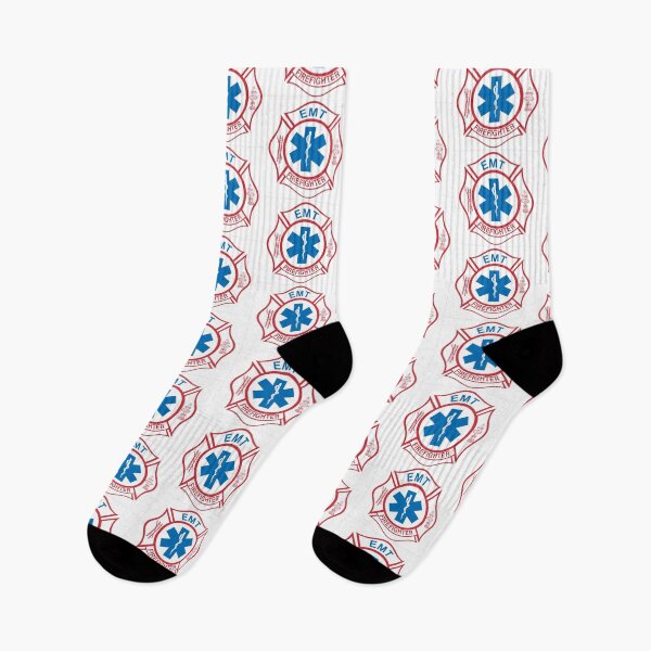 Item preview, FIREFIGHTER EMT malteese cross designed and sold by thatstickerguy.