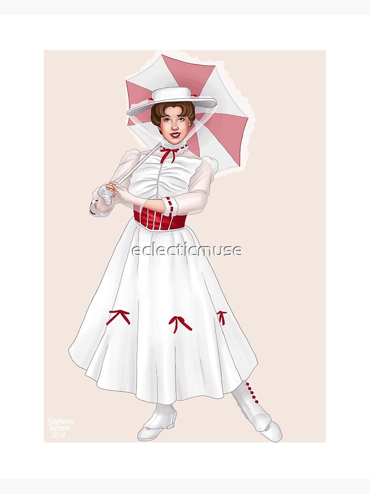 sachin and babi light blue dress Mary Poppins and Bert Stroll Main Street USA in Jolly Holiday Fashion main image 0