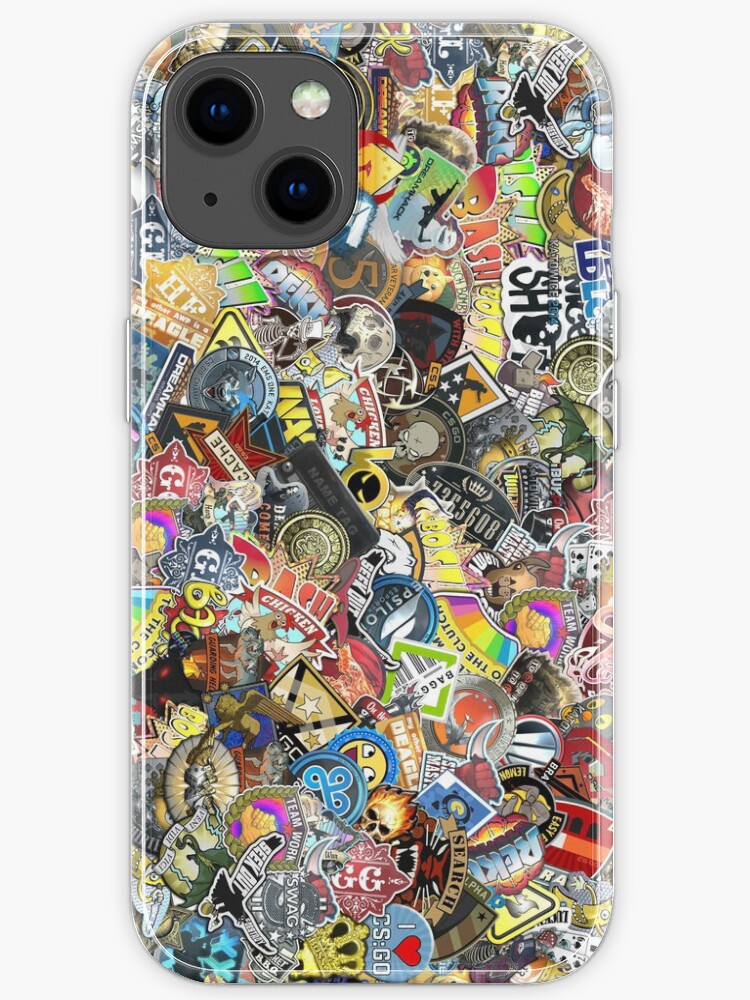 Sticker bomb iphone case Clearance
