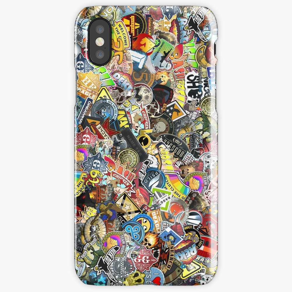 "CSGO Sticker Bomb" iPhone Case & Cover by myob Redbubble