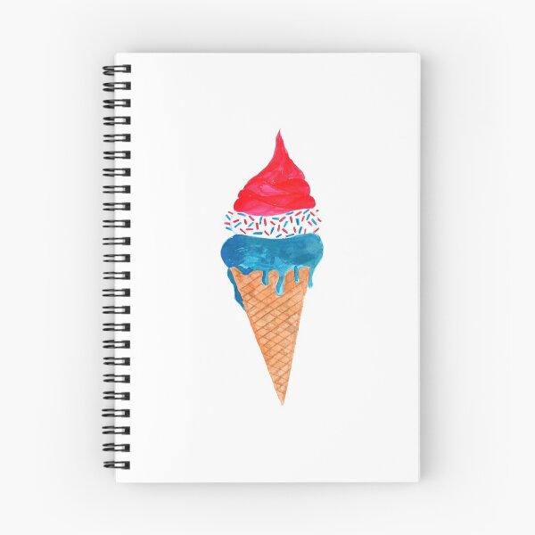 Item preview, Watercolor ice cream cone designed and sold by portosabbia.