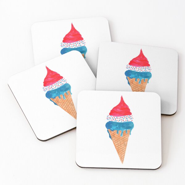Item preview, Watercolor ice cream cone designed and sold by portosabbia.