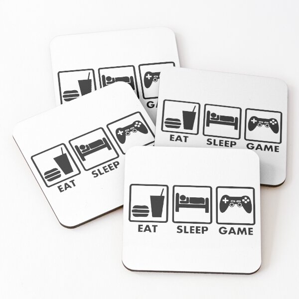 Item preview, EAT SLEEP GAME designed and sold by thatstickerguy.