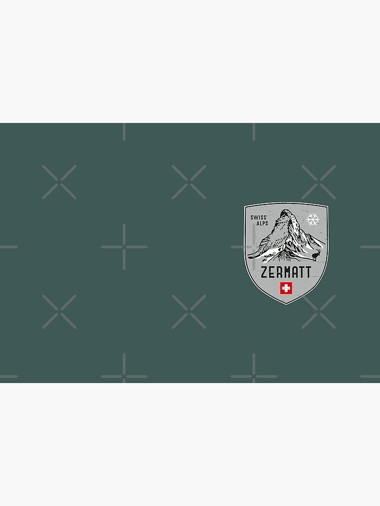 Zermatt Mountain Switzerland Emblem by posay