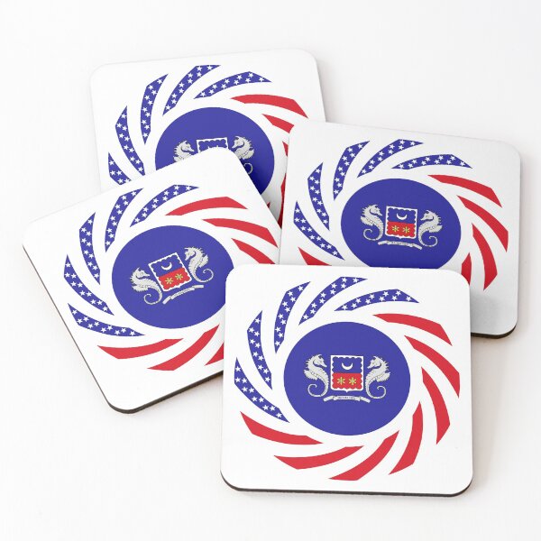 Item preview, Mahorai American Multinational Patriot Flag Series designed and sold by Carbon-Fibre Media.