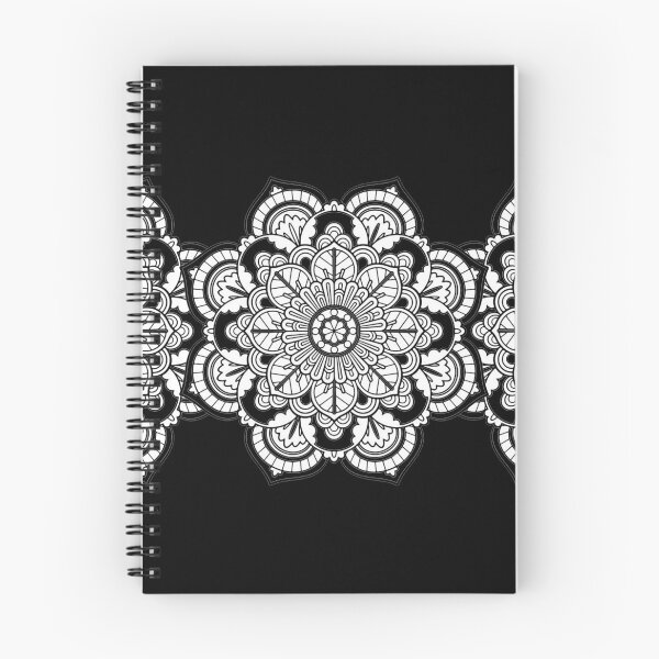 Item preview, Flower Black and white mandhala designed and sold by azimaplace.