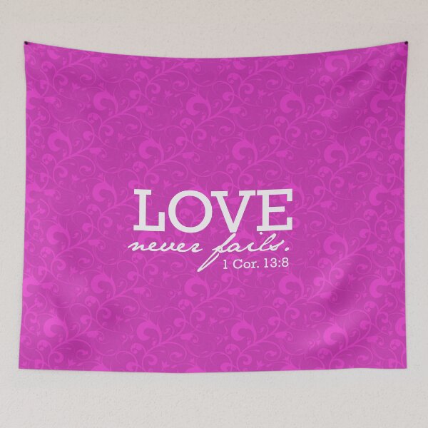 Item preview, Love Never Fails- pink designed and sold by Yesido.