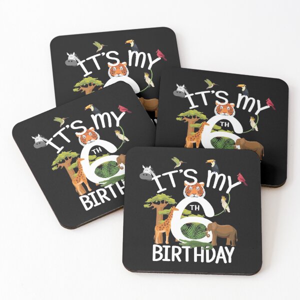 Item preview, It's My 6th Birthday Boy Zoo Theme 6 Years Old Animal Party product designed and sold by Grabitees.