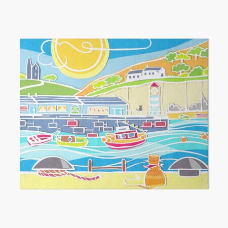 The Harbour Cat Art Board Print
