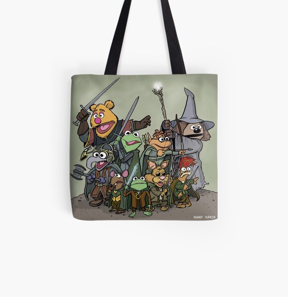 Fellowship of the Muppets All Over Print Tote Bag