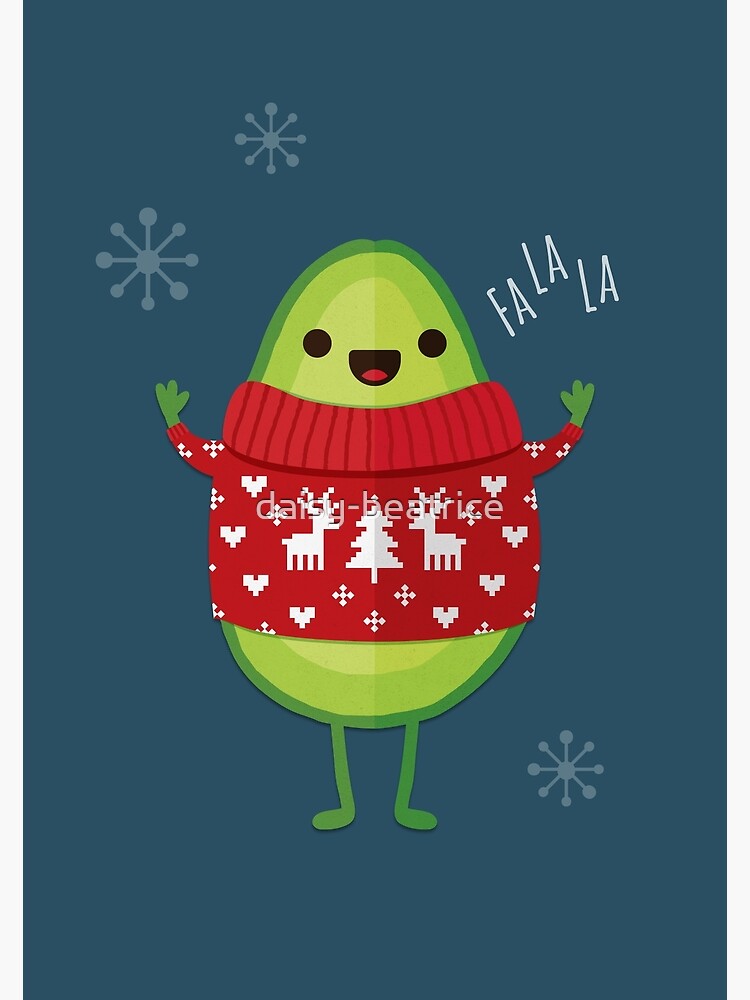 Thumbnail 2 of 2, Greeting Card, Avo Merry Christmas! designed and sold by daisy-beatrice.