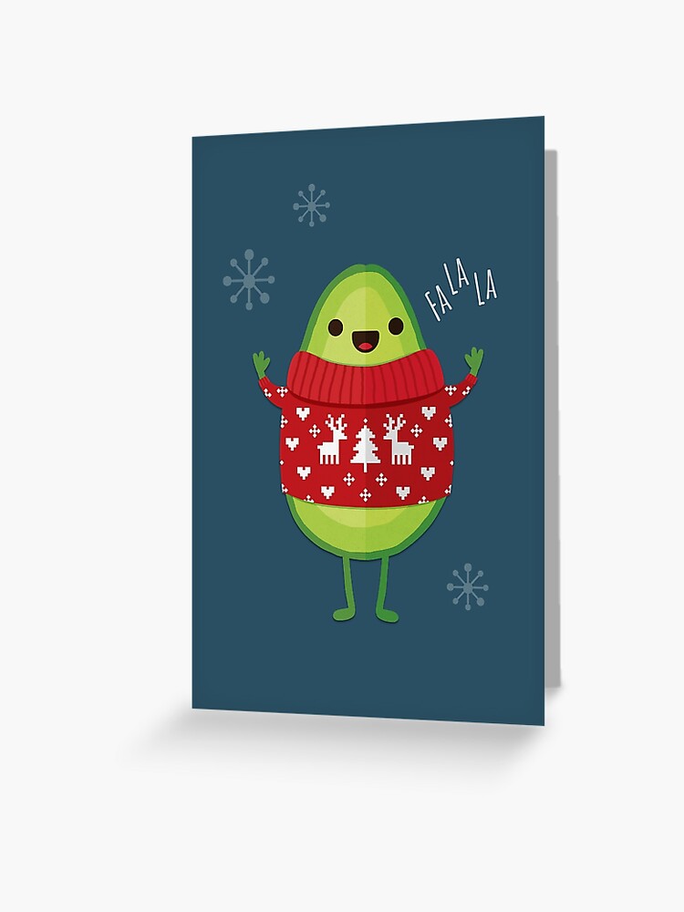 Thumbnail 1 of 2, Greeting Card, Avo Merry Christmas! designed and sold by daisy-beatrice.