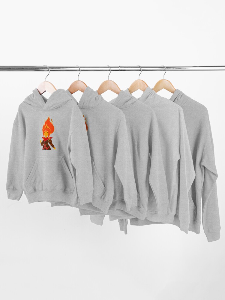 Alternate view of Flame Princess Kids Pullover Hoodie