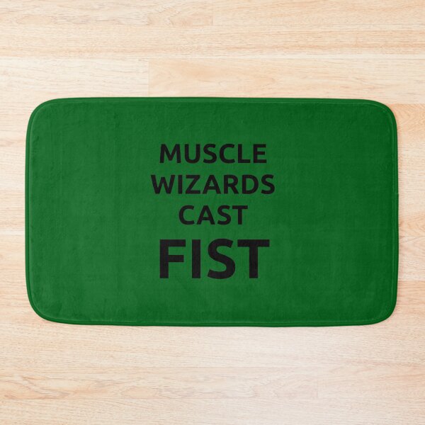 Item preview, Muscle wizards cast FIST - black text designed and sold by jandii.