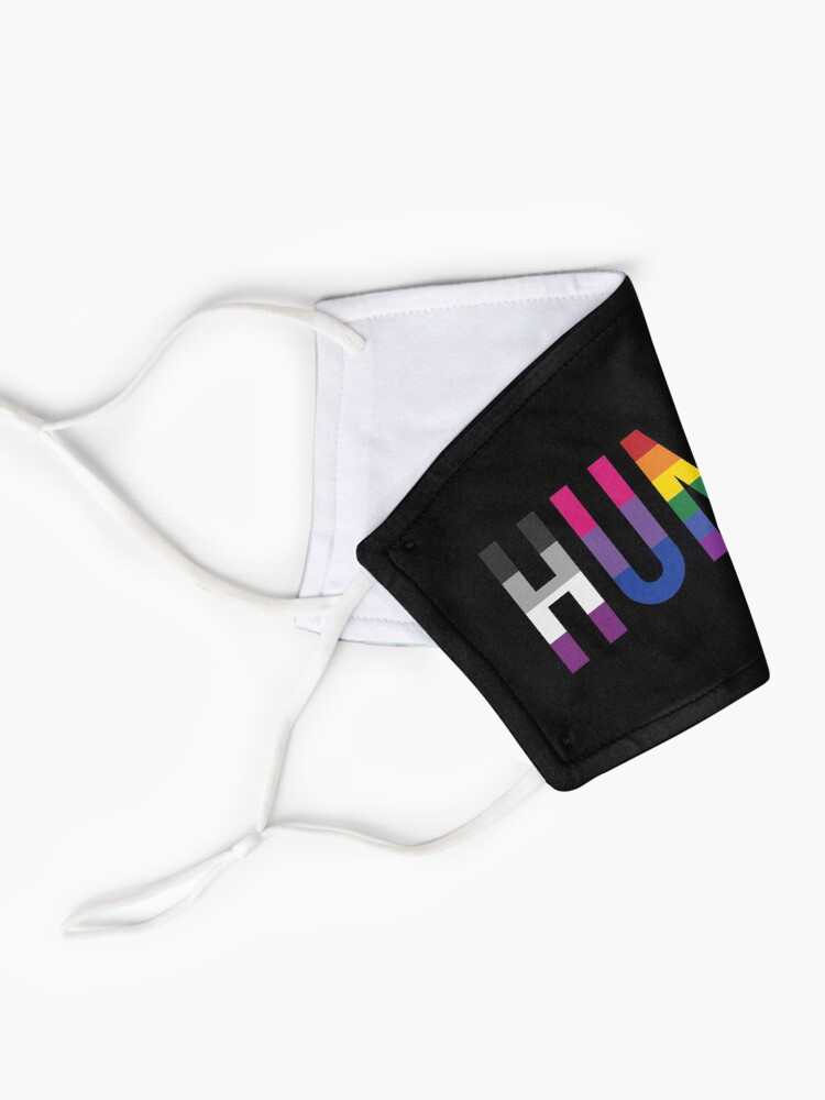 Alternate view of Human, Various Queer Flags 1 Mask