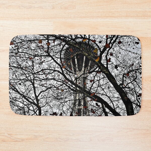 Item preview, Space Needle Obscured Autumn Leaves designed and sold by VikingVisual.