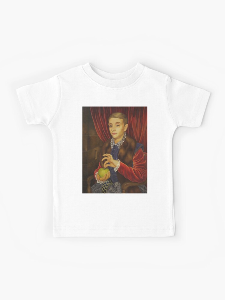Boy With Apple Kids T-Shirt