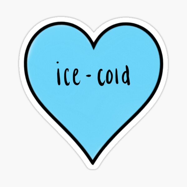 "Icecold heart" Sticker by adieylon Redbubble