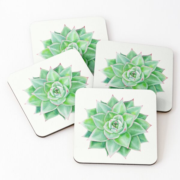 Item preview, Echeveria Agavoides Watercolor Succulent Art designed and sold by BotanicPrints.