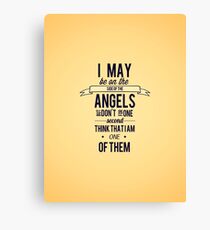 The Side of the Angels Canvas Print