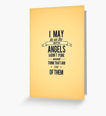 The Side of the Angels Greeting Card