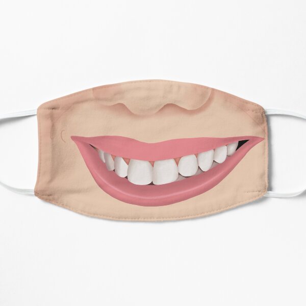 Human smile /red lips/ mouth face mask Mask