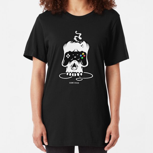 Game Over // Skull Slim Fit T-Shirt