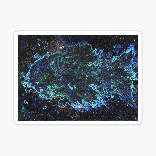 Blue Fish Sticker