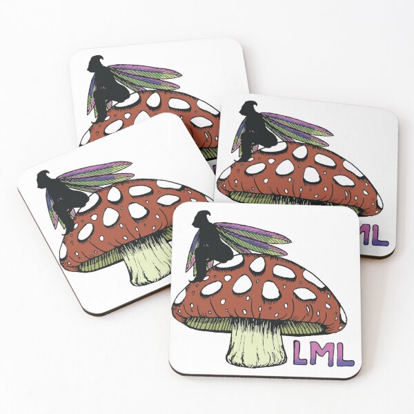 Item preview, Last Minute Laura Mushroom Fairy Drawing, line art, digital art print designed and sold by LastMinuteLaura.
